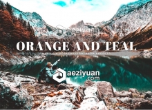 橙蓝绿色调旅拍人像LR预设+手机版lr预设 Orange And Teal Lightroom