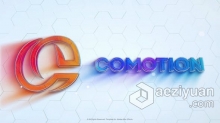 3D彩色玻璃材质演绎现代简约企业标志LOGO动画 AE模板 AE工程文件 Colorful Glass Logo