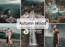 秋天的心情LR预设+手机版lr预设 Autumn Mood Lightroom Presets