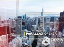 创意照片视线模糊视差幻灯片AE模板 VideoHive Parallax Opener