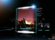 富有现代科技感的空间展示AE模板Videohive Glass Gallery