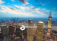 C4D高级案例中文视频教程《C4D数字绘景-上海东方动态数字城市C4D制作》