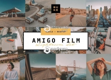 经典旅拍胶片Lightroom预设/APP预设 Amigo Film Lightroom Preset Pack