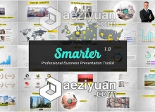 公司企业商务信息数据图文展示介绍栏目包装AE模板  Smarter Business Presentation