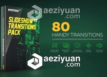 80种炫酷动态无缝切换图片视频转场AE模板/脚本 Videohive Transitions