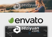 图像视频幻灯片切换效果生成器AE模板 Universal Slideshow Editor