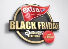 CINEMA 4D logo场景建模渲染视频教程 Composição Black Friday