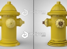 C4D消防栓建模材质渲染视频教程 Minion Hydrant Cinema 4D Tutorial