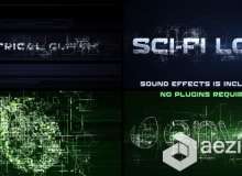 科幻电波Logo演绎动画AE模板Videohive Sci-Fi Electrical Glitch cs5