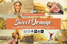 秋季甜橙色电影人像Lightroom预设/PS动作/与电影LUT Sweet Orange Lightroom Presets