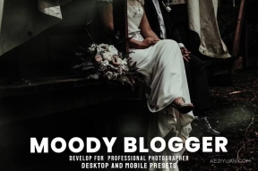 旅行情绪电影色调调色lr预设 Moody Blogger – Desktop and Mobile Presets