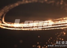 超炫金色粒子LOGO动画展示AE模板Videohive Particle Swirl Logo