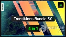 AE模板-64个方框缩放图形过渡AE模板下载 Transitions Bundle 5.0