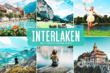 LR预设 因特拉肯旅拍人文风光Lightroom预设和移动LR预设 Interlaken Lightroom Presets