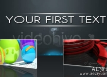 梦幻光晕中的欢快翻转展示AE模板Videohive Fast Rotating Displays