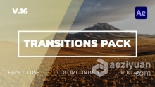 AE模板-Transitions Pack V16 平滑过渡预设AE视频转场工程文件下载