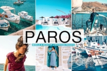 帕罗斯城市风光旅拍海滩派对人像写真LR预设/APP滤镜 Paros Lightroom Presets