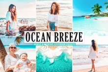 海边旅拍清晰通透人像风光Lightroom预设/APP滤镜 Ocean Breeze Mobile & Desktop Lightroom Preset