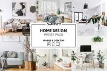 室内设计清新通透调色Lightroom预设 OnPresets- HOME DESIGN