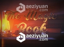 充满科幻色彩的三维魔幻翻页书动画AE模板 Videohive The Magic Book