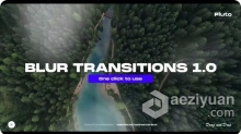 AE模板-Blur Transitions AE转场模板模糊动画效果视频过渡AE模板下载