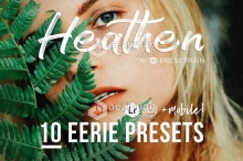 异教徒色调人像LR预设/移动APP调色滤镜 Presetrain – Heathen Eerie Presets