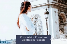 INS风格灰白调人像Lightroom预设 Pure White Premium Lightroom Presets