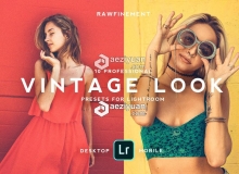 10组电影质感微胶片调色LR预设+LR移动预设 10 Vintage Mobile Lightroom Presets