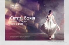 80张梦幻唯美水晶透镜折射光斑散景灰尘粒子纹理叠加图片素材 Crystal Bokeh Effect Overlays