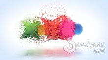 多彩油漆液体水飞溅动画特效制作LOGO片头视频 AE模板 AE工程文件 Colorful Splatter Logo Reveal