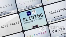 滑动动画字体标题旅游视频邀请函贺卡Vlog介绍PR模板下载 Sliding Animated Typeface For Premiere Pro