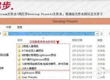 Lightroom软件导入预设安装方法及相机校准配置文件导入教程
