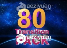 80个简单实用的转场AE模板 videohive Transition Pack