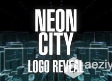 霓虹灯城市Logo演绎动画AE模板 Videohive Neon City Logo Reveal