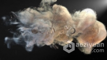 闪亮星尘粒子演绎快速烟雾LOGO标志揭示动画 AE模板 AE工程文件 Glitter Smoke Logo Reveal