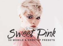 粉色电影效果LR预设/APP预设+3DLUT预设Sweet Pink Lightroom Presets LUT