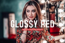 通透暖红色调人像Lightroom预设 Glossy Red Pro Lightroom Presets