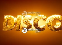 在C4D中制作迪斯科闪亮的文字教程Cinema 4D Tutorial - How to Make Disco Ball Type