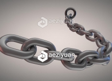 C4D制作一个动态锁链视频教程 Make a Dynamic Chain Cinema 4D Tutorial