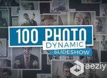 100张动态照片幻灯片相册动画AE模板 Videohive 100 Photo - Dynamic Slideshow