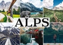 阿尔卑斯旅拍风光LR预设+手机LR预设 Alps Lightroom Presets