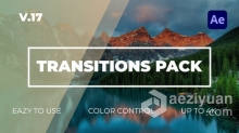 AE模板-视频过渡工具包Transitions Pack V17工程文件下载