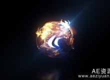 快速粒子球Logo标志动画AE工程模板Videohive Quick Particle Sphere Logo