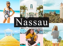 拿骚海盗岛旅拍人像LR预设+APP预设 Nassau Mobile Lightroom Presets