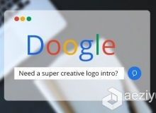 百度谷歌快速搜索Logo演绎动画AE模板 Videohive Quick Doogle Search Logo Intro