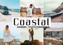 旅拍通透温暖金色调LR预设+移动APP预设 Coastal Lightroom Presets