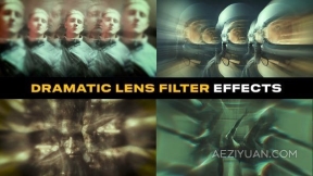 24种万花筒迷幻镜头滤镜效果元素-PR模板 Dramatic Lens Filter Effects