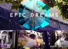 户外树林浪漫梦幻相册AE模板Videohive Epic Dreams Gallery