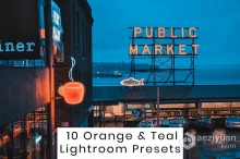 10个橙色和蓝绿色Lightroom预设 Orange & Teal Lightroom Presets