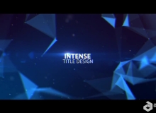 科技动感文字标题动画展示AE模板 Motion Array Intense Title Design